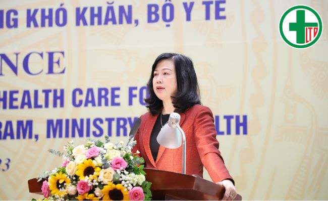 Bộ trưởng Bộ Y tế Đào Hồng Lan phát biểu